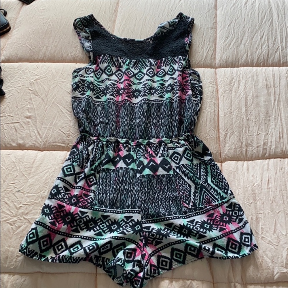 multi color romper size M